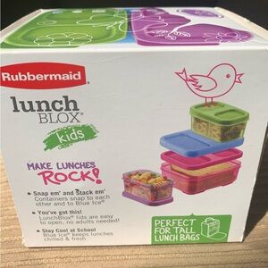 Rubbermaid LunchBlox Kids Lunch Kit Owl BPA Free Blue Ice NIB